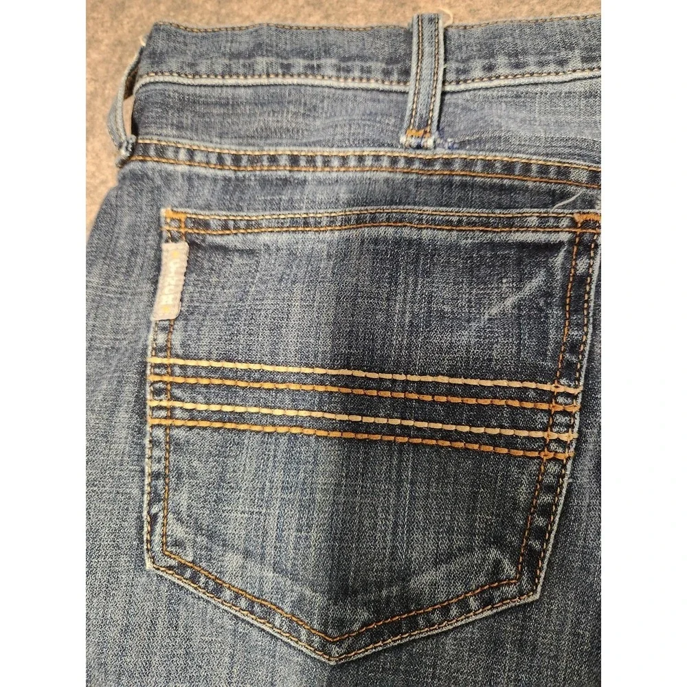 Cinch Silver Label Mens Jeans 40x32 Blue Straight Leg Western Equestrian‎ Denim